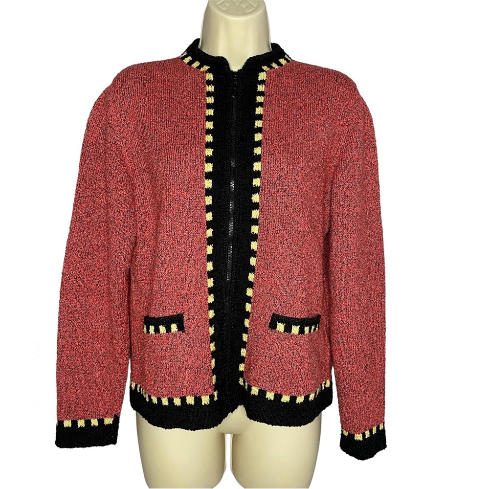 South Cotton Vintage Bolivian Hand Loomed Cardigan Sweater